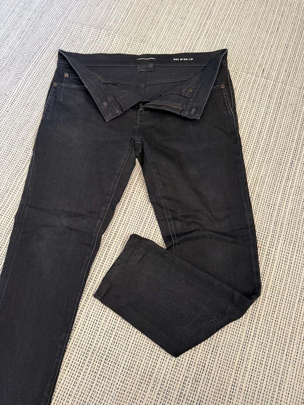 Saint Laurent Paris D03 M/SK-LW Black Skinny Jeans
